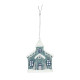 Blue Church Hanging Decoration (10cm)