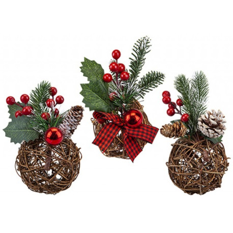 Hanging Floral Ball Decoration (Assorted)