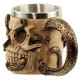 Decorative Tankard - Bronze Octopus Skull