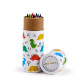 Colouring Pencil Tube - Dinosauria