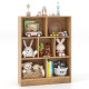 7-Cube Bookshelf with 2 Anti-Tipping Kits for Living Room and Kid’s Room