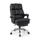 Ergonomic Adjustable High Back Rolling Computer Chair with Retractable Footrest