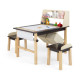 Kids Chairs Set with 2 Storage Bins and Paper Roll