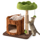 Multifunctional Cat Tree Modern Cat Tower with Sisal Covered Scratching Posts