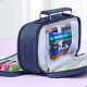 Expandable Pencil Case Large Capacity Pen Case for Office College School Bags - Pink