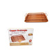 Unique Copper Rectangle Crispy Tray Easy Grip Non Stick Basket Sheet