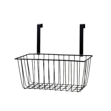 Metal Wire Hanging Storage Basket with Hooks - Random Colours