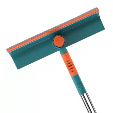 Extendable Window Squeegee Wiper Window Scraper with Rotating Head