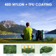 Integrated Foot Pump Portable Inflatable Camping Sleeping Mat with Pillow - Green