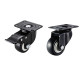 Heavy Duty Swivel Castor Wheels Trolley 50mm Furniture Casters 2 inch - 2pcs Moving Wheels + 2pcs Wheels with Brakes