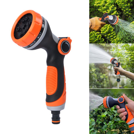 Garden Watering Hose Pipe Sprayer Water Gun Sprayer 10 Patterns or for Car Washing