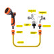 Garden Watering Hose Pipe Sprayer Water Gun Sprayer 10 Patterns or for Car Washing