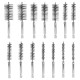 14 Pcs Stainless Steel Electric Drilling Brushes Bore Brush Wire Pipe Cleaning Brush for Electric Drill