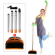 Dustpan and Broom Combo Upright Stand Up Broom and Dustpan Set with Long Handle for Home Kitchen Floor Use