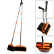 Dustpan and Broom Combo Upright Stand Up Broom and Dustpan Set with Long Handle for Home Kitchen Floor Use