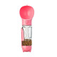 300 ml Pet Dog Water Bottle Portable Drinking Water Dispenser with Poo bags - Pink