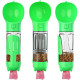 300 ml Pet Dog Water Bottle Portable Drinking Water Dispenser with Poo bags - Green