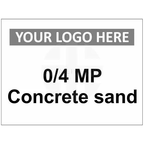 0/4 MP Concrete Sand Sign