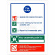 3 Point Fire Action Notice Sign - Your Assembly Point is