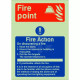 4 Point Fire Action Notice Sign For Caravans - On Discovering A Fire
