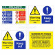 4-Pack Construction Site Safety Signs