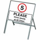 5MPH Please Drive Slowly At All Times Traffic Sign