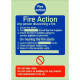 6 Point Fire Action Notice Sign - Any Person Discovering a Fire
