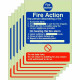 6-Pack Any Person Discovering A Fire - Fire Action Signs