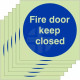 6-Pack Fire Door Keep Closed Signs