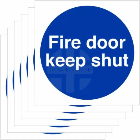 6-Pack Fire Door Keep Shut Signs