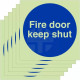 6-Pack Fire Door Keep Shut Signs