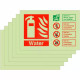 6-Pack Water Fire Identification Signs