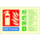 ABC Powder Fire Identification Sign