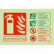 Alcohol Resistant Foam Fire Identification Sign