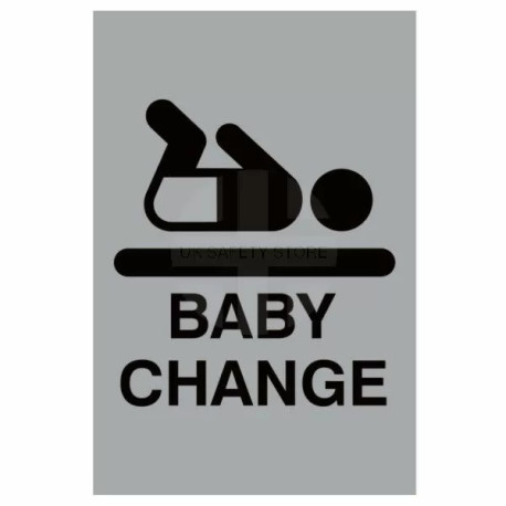 Aluminium Baby Changing Sign