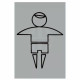 Aluminium Boys Toilet Sign