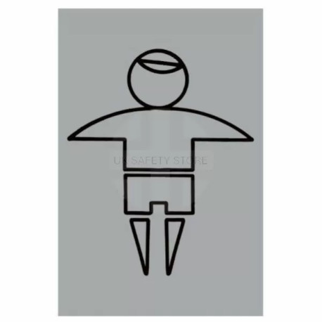 Aluminium Boys Toilet Sign