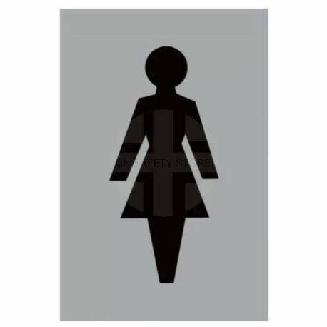 Aluminium Female Toilet Sign