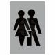 Aluminium Male and Female Toilet Sign