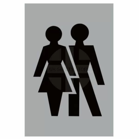 Aluminium Male and Female Toilet Sign
