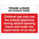 Apparatus Can Only Be Used During School Opening Times Sign - Composite Board