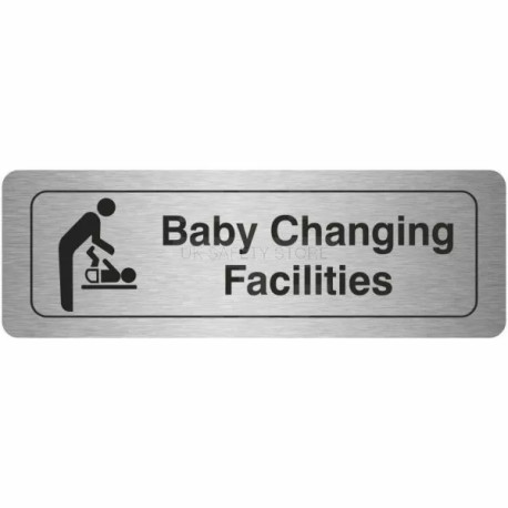 Baby Changing Facilities Aluminium Door Sign