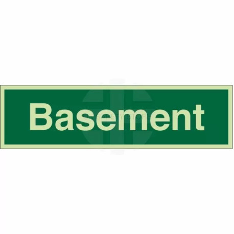 Basement - Floor Level Identification Sign