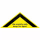 Be Socially Safe Keep 2m Apart Floor Sticker (Triangle)