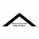 Be Socially Safe Keep 2m Apart Floor Sticker (Triangle)