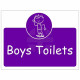 Boys Toilets Door Sign