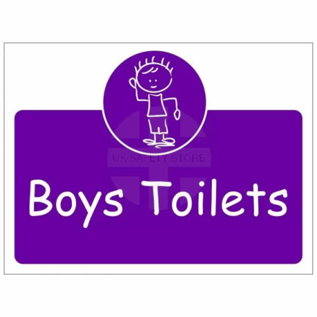 Boys Toilets Door Sign
