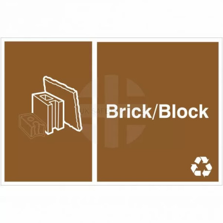 Brick / Block Recycling Sign