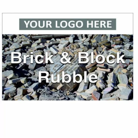 Brick & Block Rubble Custom Logo Recycling Sign