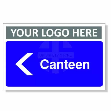 Canteen Arrow Left Custom Logo Door Sign